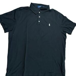 Polo Ralph Lauren Men’s Large Black Short Sleeve Polo Style Shirt